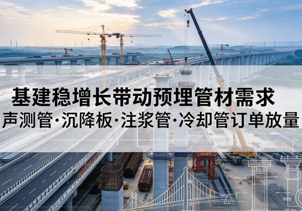 殷都基建稳增长带动预埋监测管材需求，声测管、沉降板、注浆管订单持续放量